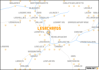 map of Les Achards