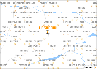 map of Les Adoux