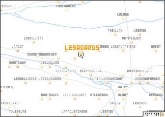 map of Les Agards