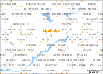 map of Les Ages