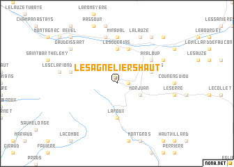 map of Les Agneliers Haut