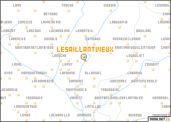 map of Le Saillant-Vieux