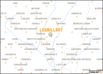 map of Le Saillant
