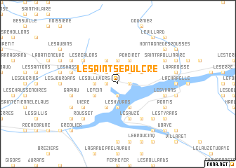 map of Le Saint-Sépulcre