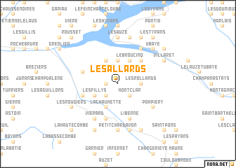 map of Les Allards