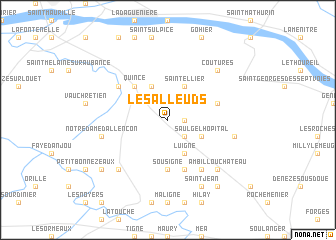 map of Les Alleuds