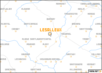 map of Les Alleux