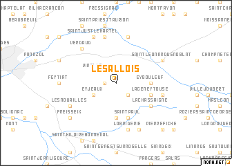 map of Les Allois