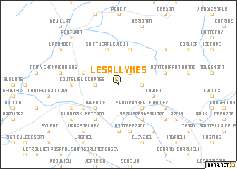 map of Les Allymes