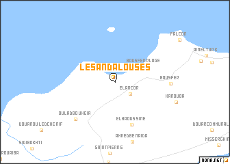 map of Les Andalouses