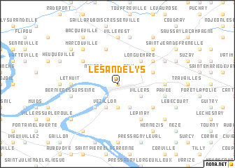 map of Les Andelys