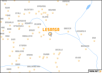 map of Lesanga