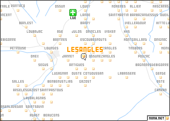 map of Les Angles