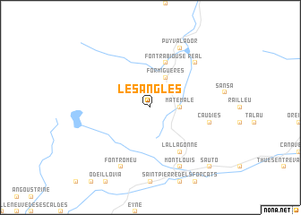 map of Les Angles