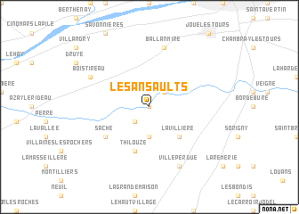 map of Les Ansaults