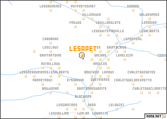 map of Le Sapet