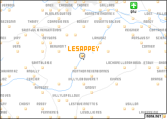 map of Le Sappey
