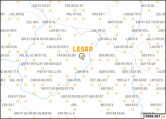 map of Le Sap