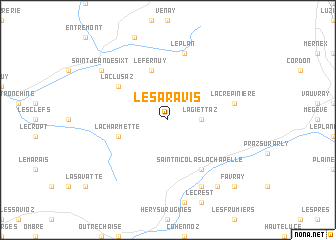 map of Les Aravis
