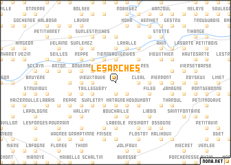 map of Les Arches