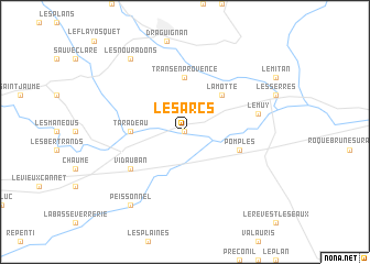 map of Les Arcs