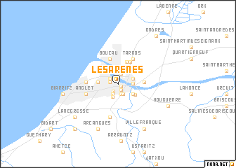 map of Les Arenes