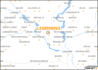 map of Les Armands