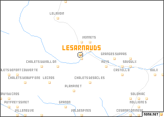 map of Les Arnauds