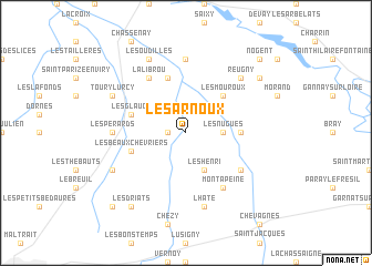 map of Les Arnoux