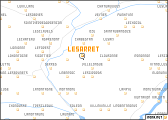 map of Le Sarret