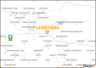 map of Les Artauds