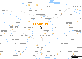 map of Le Sartre