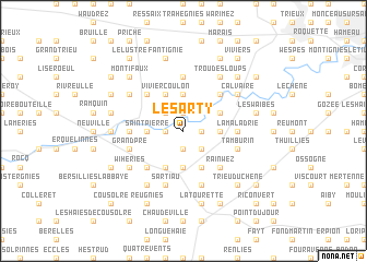 map of Le Sarty