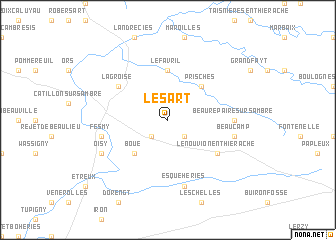 map of Le Sart