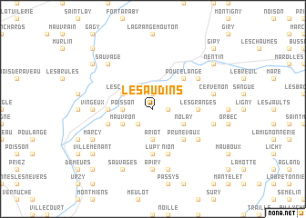 map of Les Audins