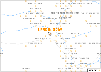 map of Les Aujards