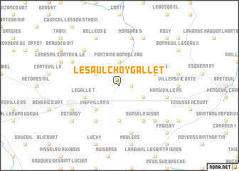 map of Le Saulchoy-Gallet