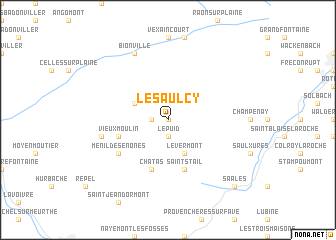 map of Le Saulcy