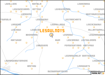 map of Les Aulnoys