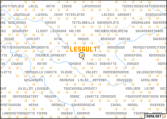 map of Le Sault