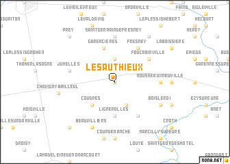 map of Les Authieux