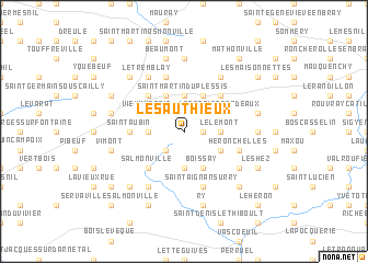 map of Les Authieux