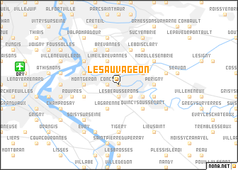 map of Le Sauvageon