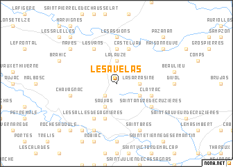 map of Les Avelas
