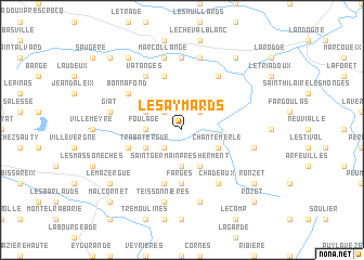 map of Les Aymards