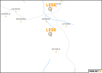 map of Lesa