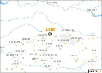 map of Lesa