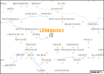 map of Les Badieux