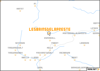 map of Les Bains de la Preste