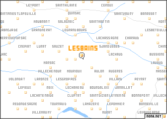 map of Les Bains